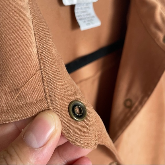 Vintage Faux Suede Material Button Up - Picture 4 of 6